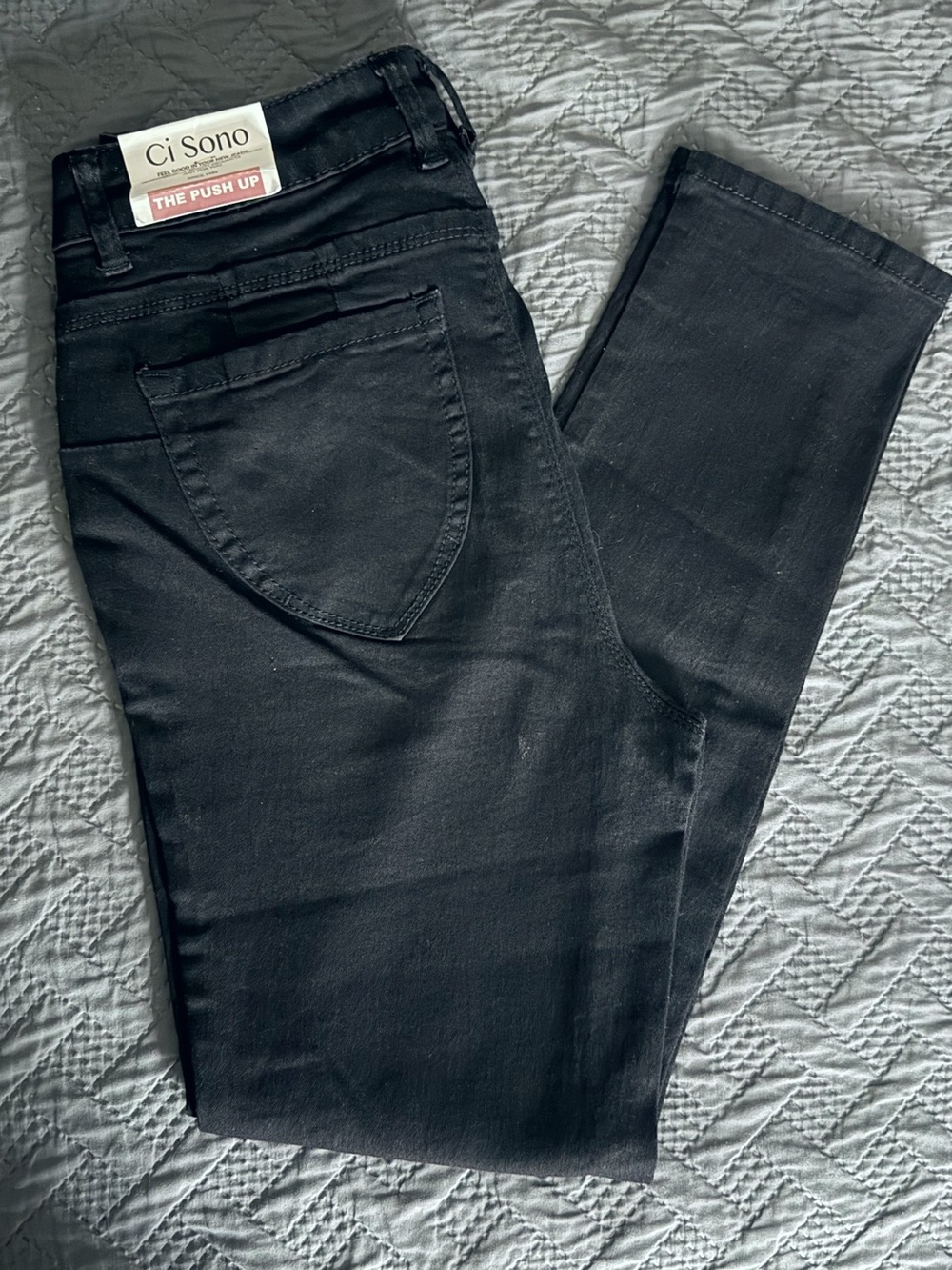 Ci Sono Black Skinny Push-Up Jeans